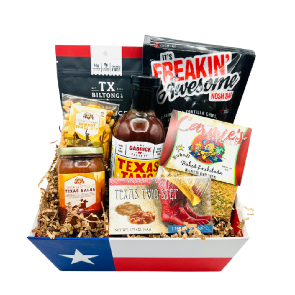 The Little Bit of Texas custom gift basket configuration.