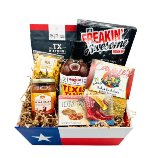 The Little Bit of Texas custom gift basket configuration.