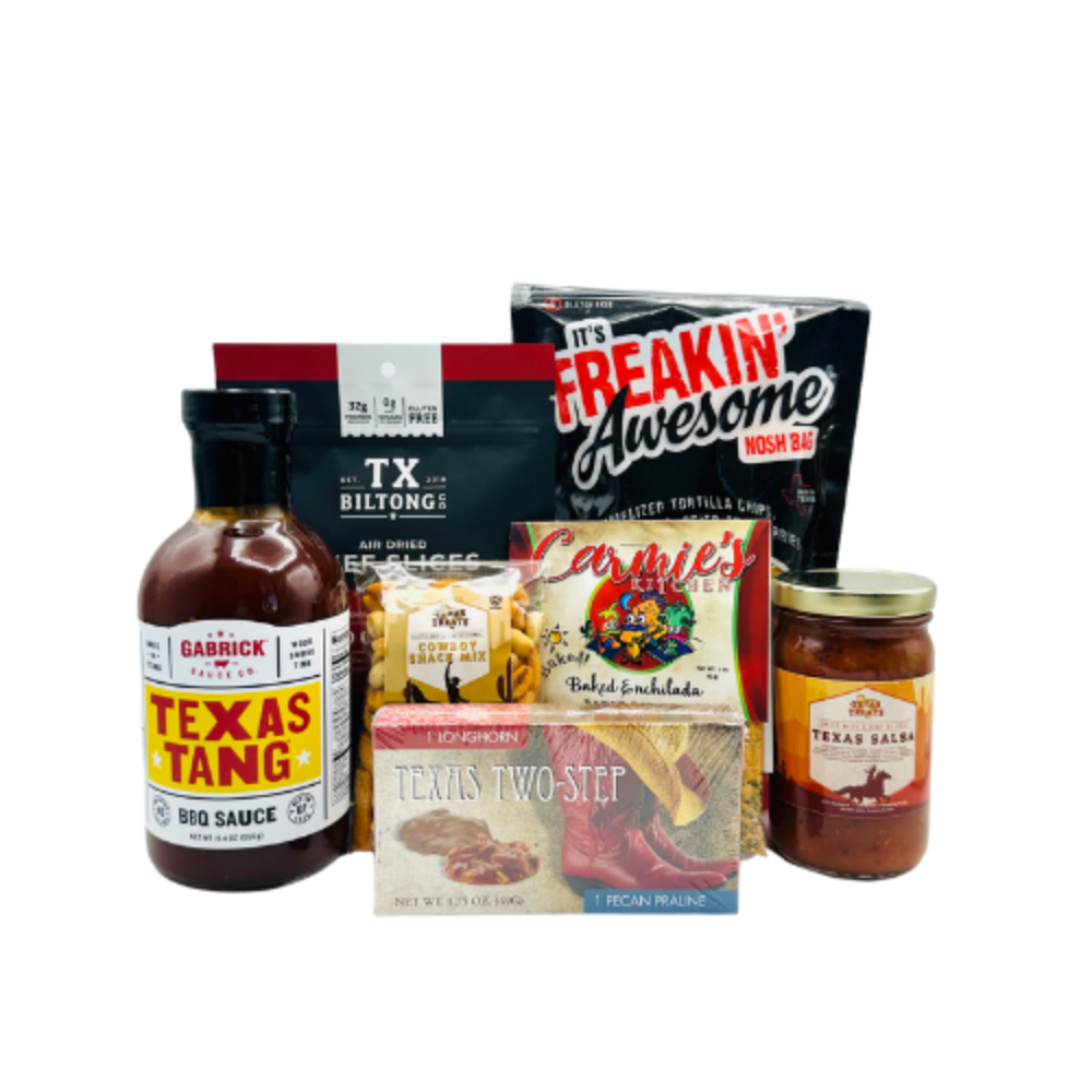 The Little Bit of Texas custom gift basket configuration.