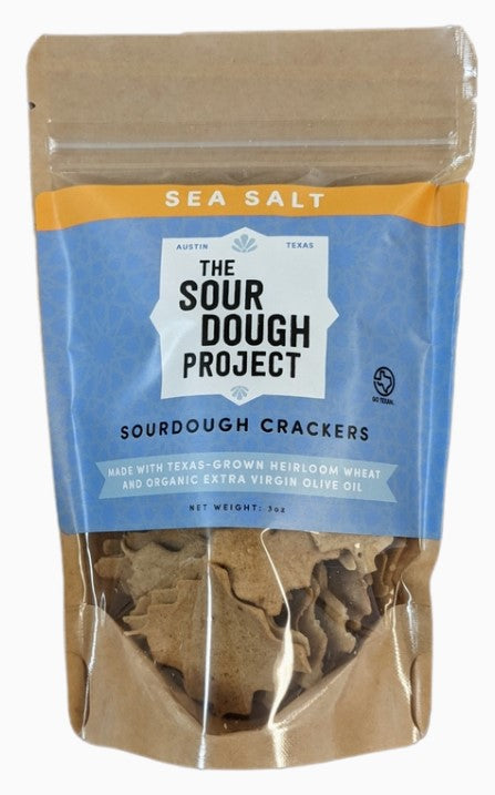 Sea Salt Sourdough Crackers 3oz.