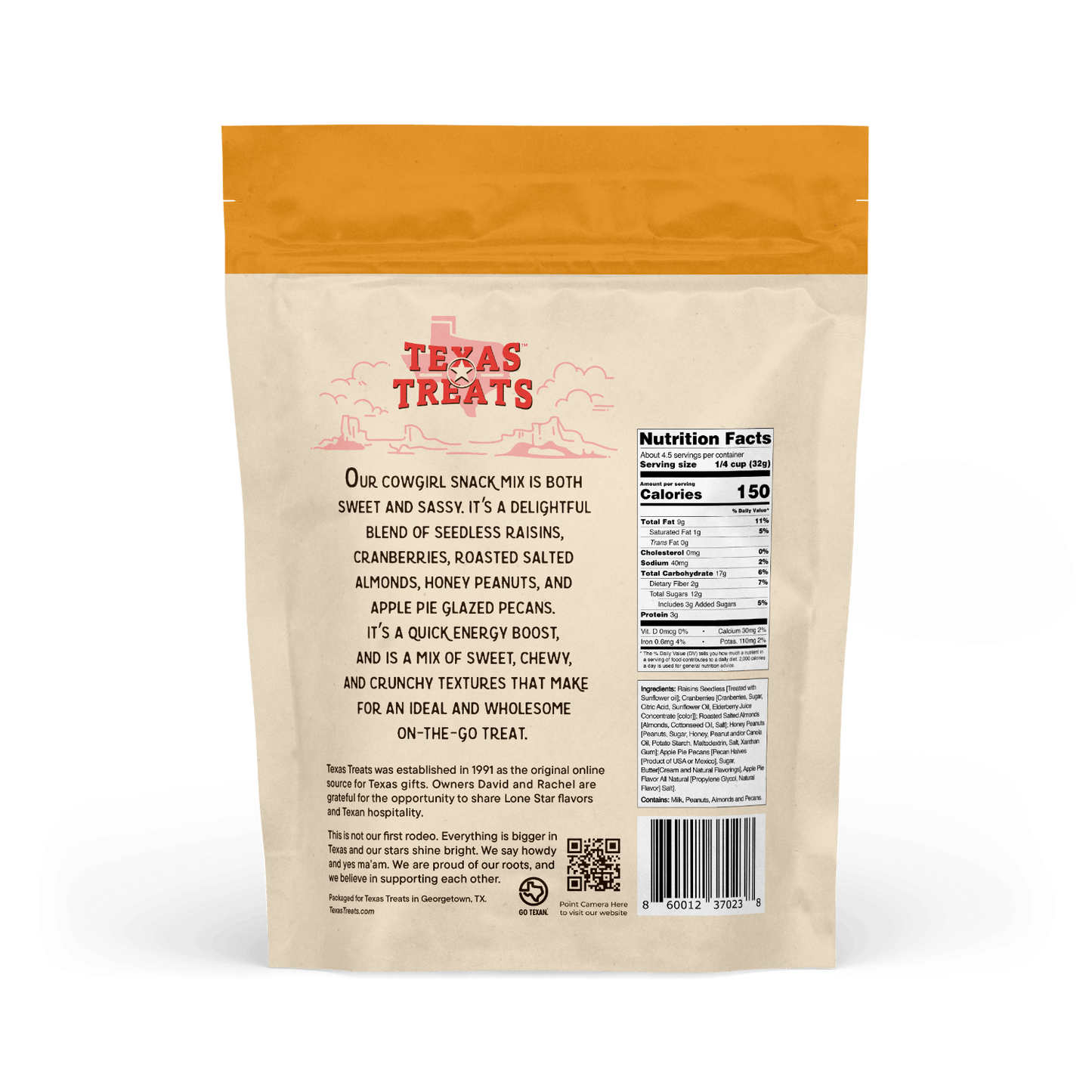 Cowgirl Snack Mix 3oz: Packed With Vitamin - Rich Antioxidants - Texas Treats
