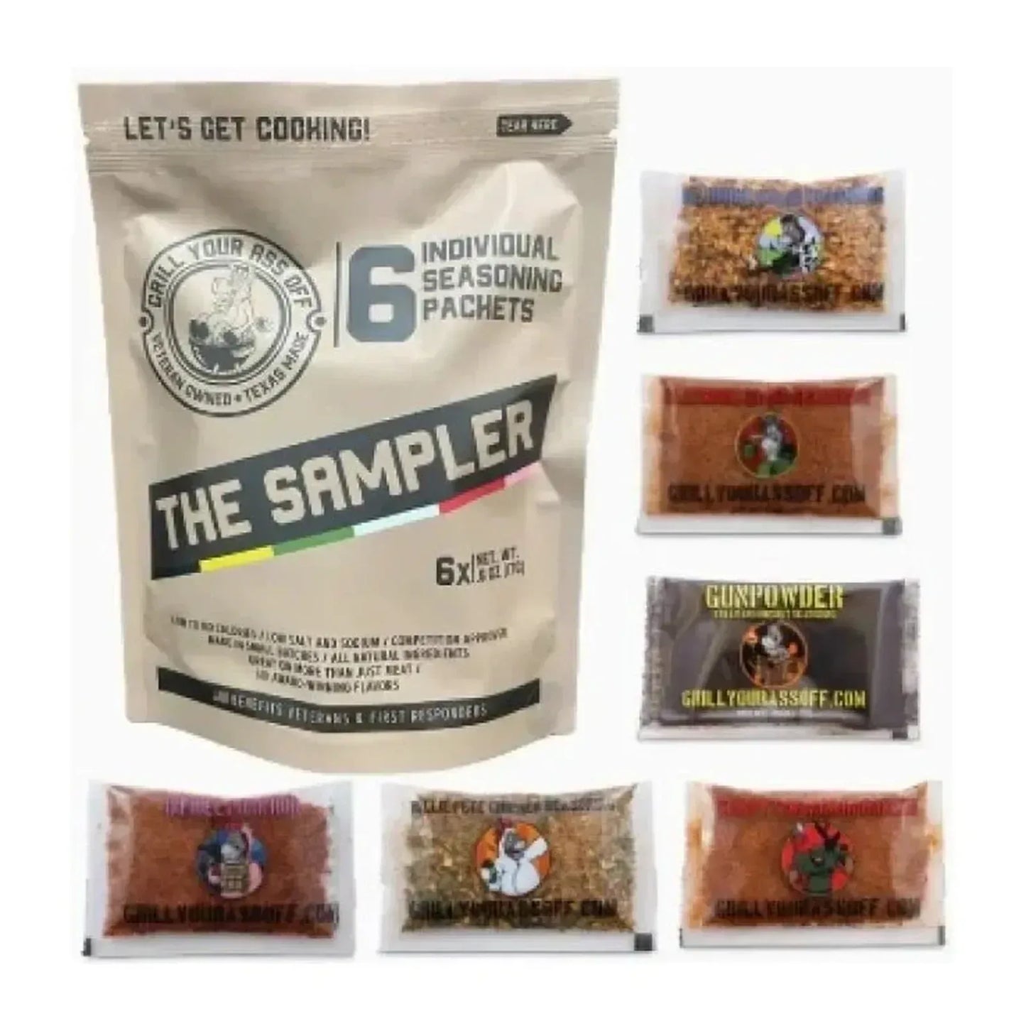 Grill Your Ass Off Sample Pack Seasonings - Texas Treats