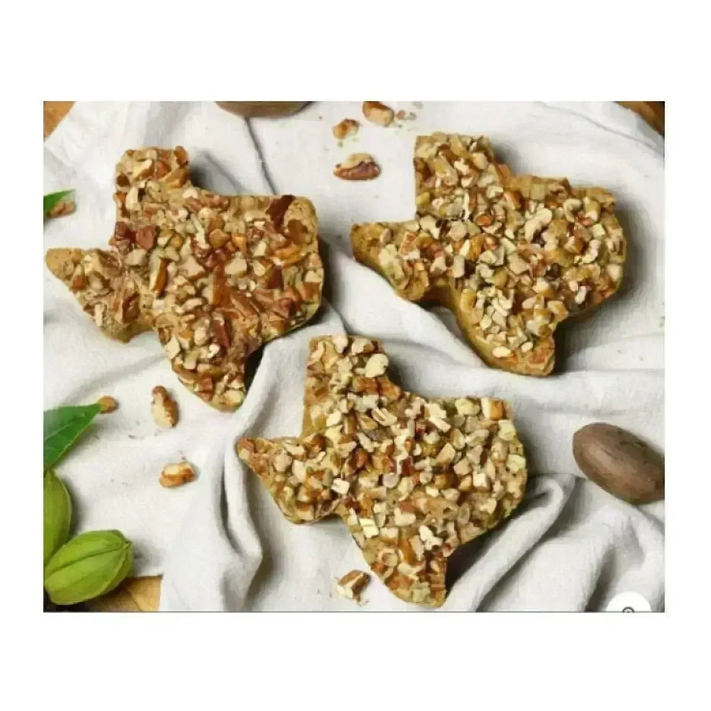 Pecan Cake, Butter Toffee, Texas Shaped - Texas Treats