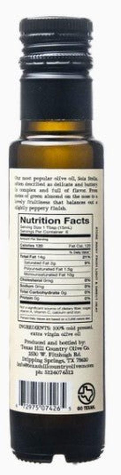 Sola Stella Extra Virgin Olive Oil 100 ml - Texas Treats