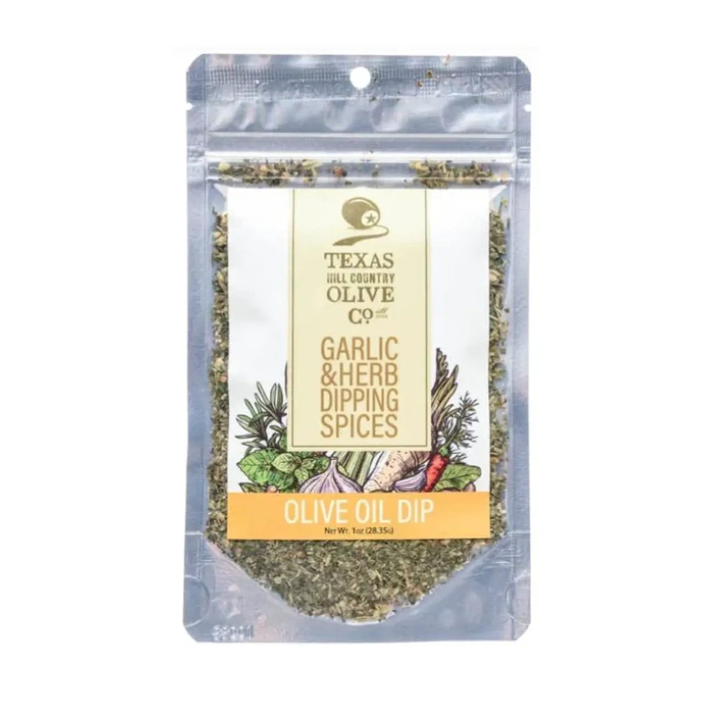 Texas Hill Country Olive Co Garlic & Herb Dipping Spices 1 oz. - Texas Treats