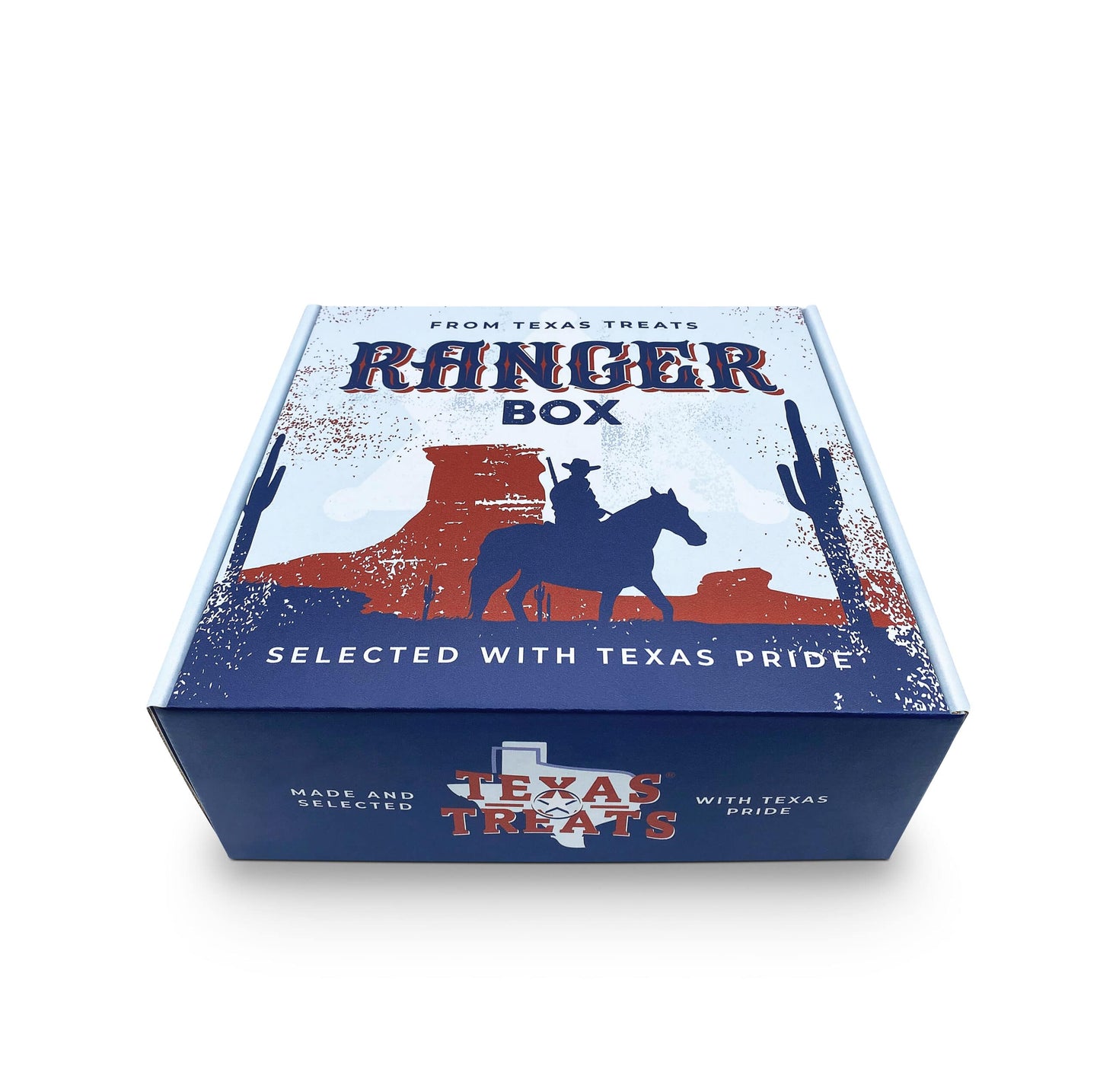 Texas Treats' Ranger gift box, available for custom corporate gifting and personal gifts.