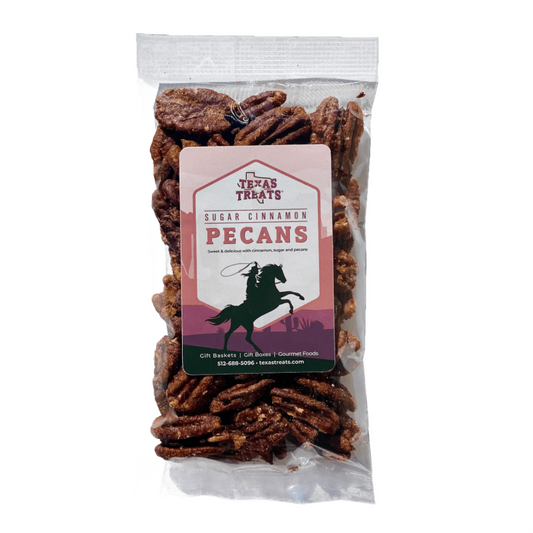 Vegan, gluten-free cinnamon sugar pecans snack
