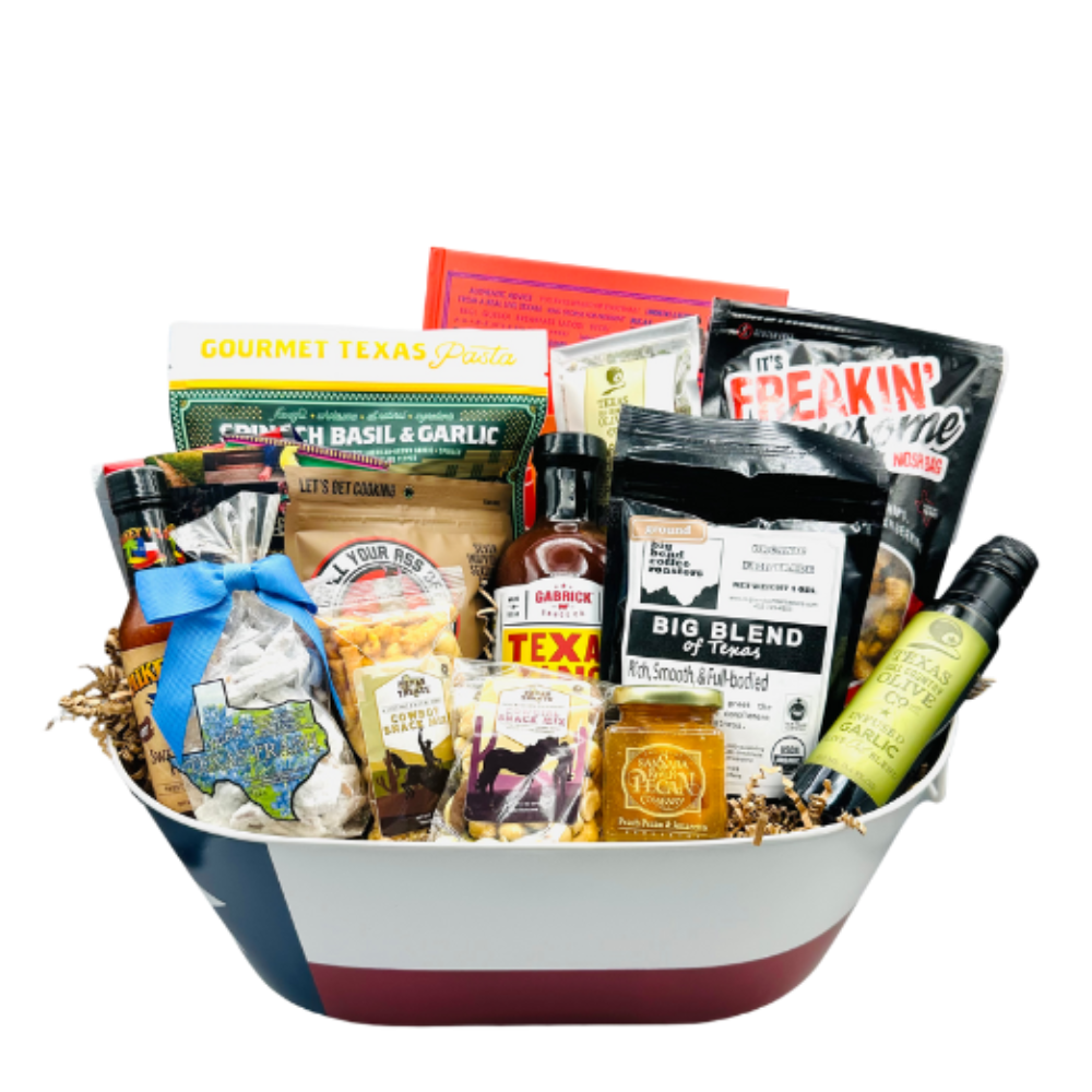 The As Big As Texas custom gift basket configuration.