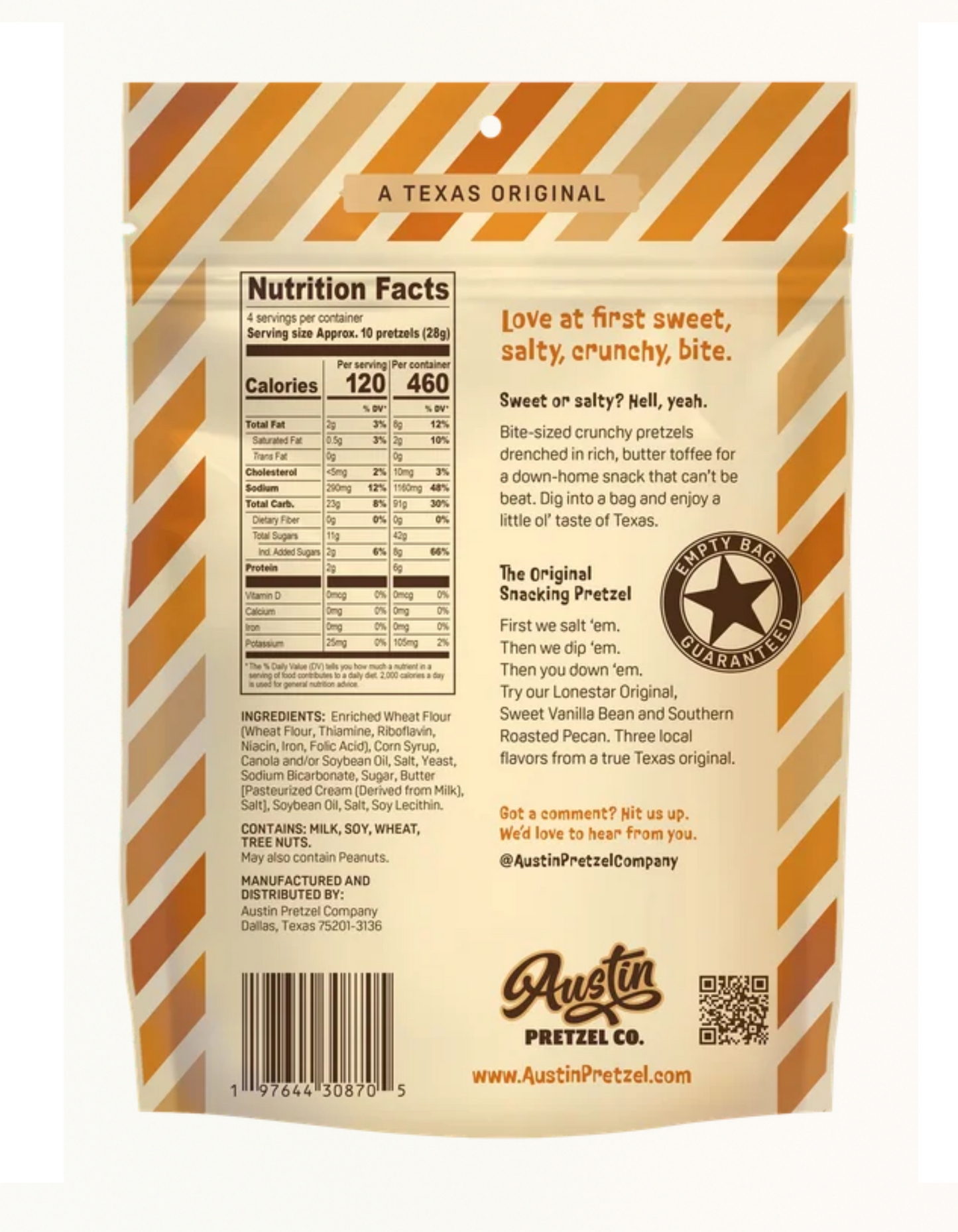 Lonestar Original Austin Pretzels Co. 4oz.