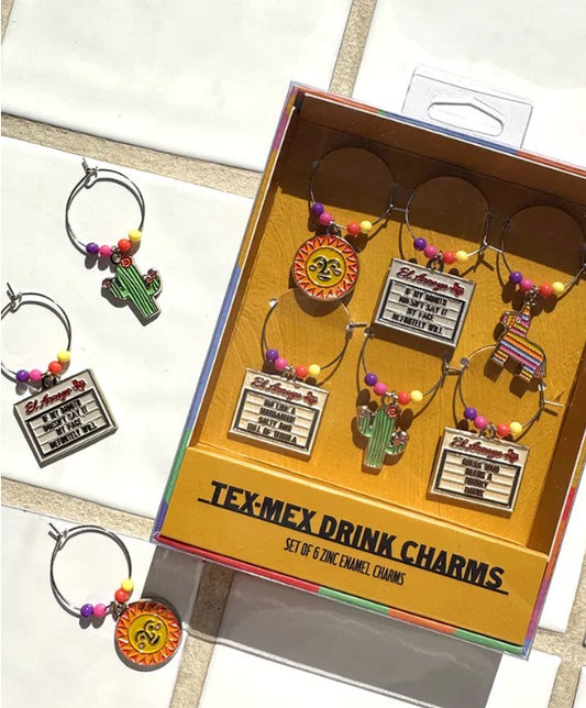 El Arroyo Tex Mex Drink Charms, Set of 6