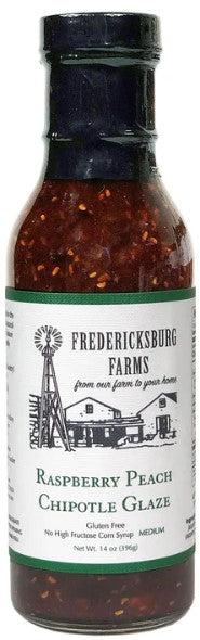Fredericksburg Farms Raspberry Peach Chipotle Glaze 14oz.