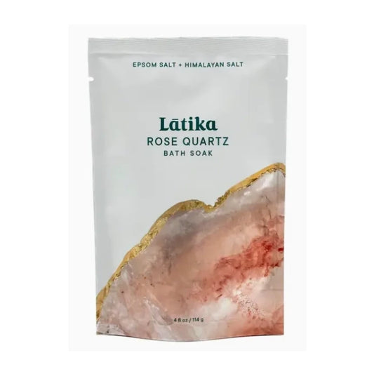 Bag of rose quartz bath salts – include this in a custom gift box today.