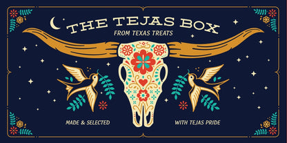 Photo of Texas Treats' largest custom gift box, Tejas.