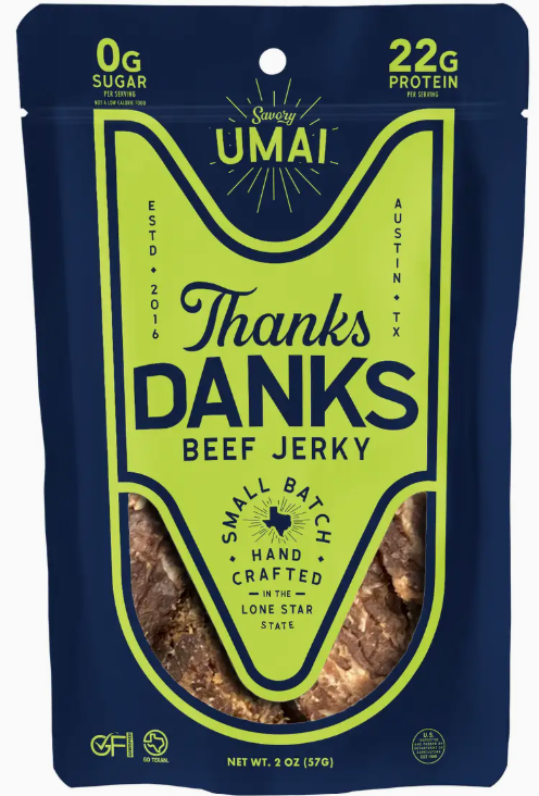 Thanks Danks Beef Jerky, Umai