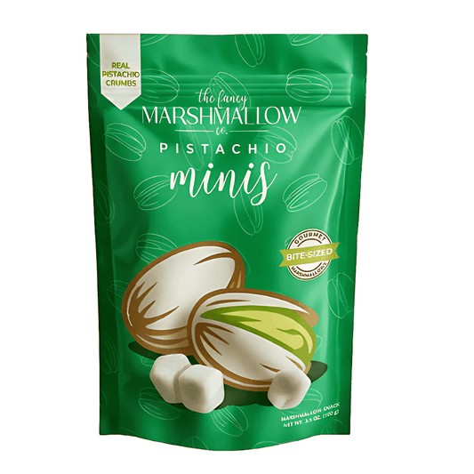 Bite Sized Marshmallow Pistachio Minis 3.5oz. - Texas Treats