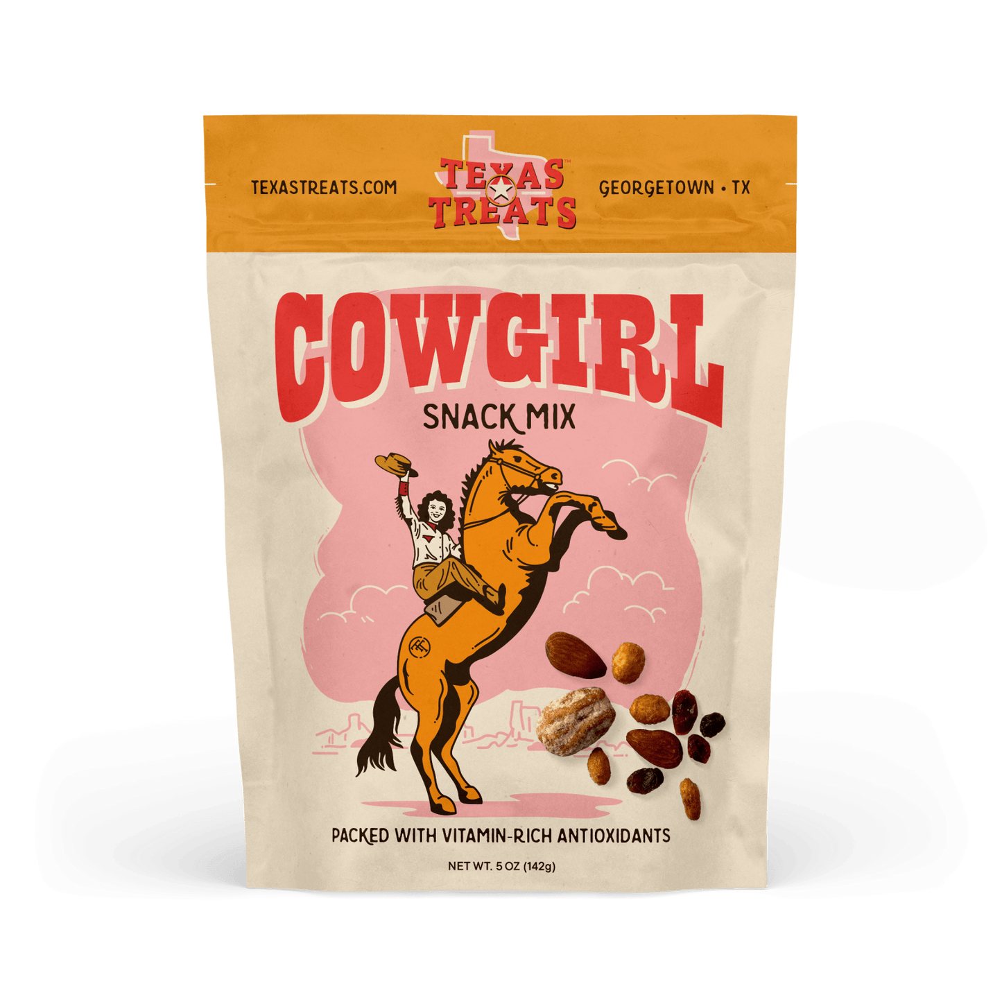 Cowgirl Snack Mix 3oz: Packed With Vitamin - Rich Antioxidants - Texas Treats