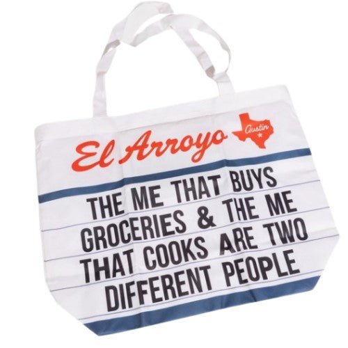 El Arroyo Packable Marquee Canvas Tote - Texas Treats