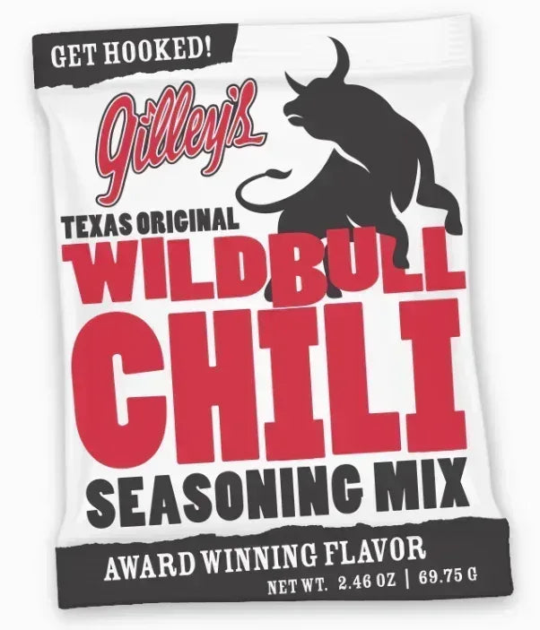 Gilley's Wild Bull Chili Seasoning Mix 2.46oz. - Texas Treats