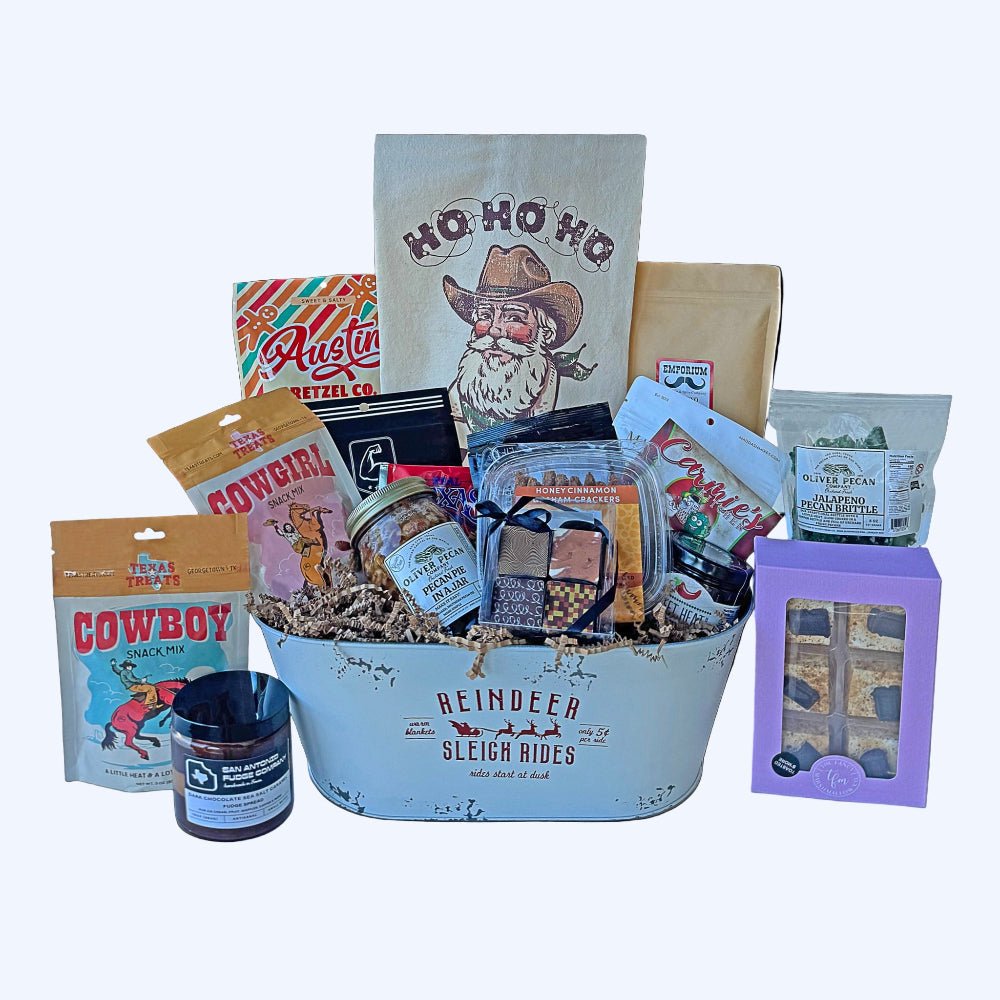 Howdy Holidays Y'all Gift Basket - Texas Treats