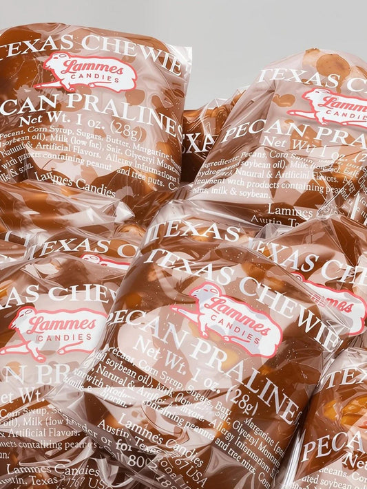 Lammes Chewie Praline 1 oz. - Texas Treats