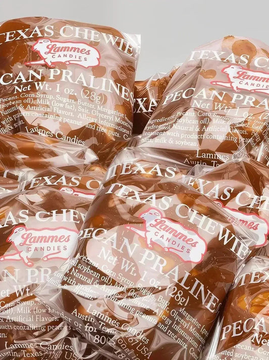 Lammes Chewie Praline 1 oz. - Texas Treats