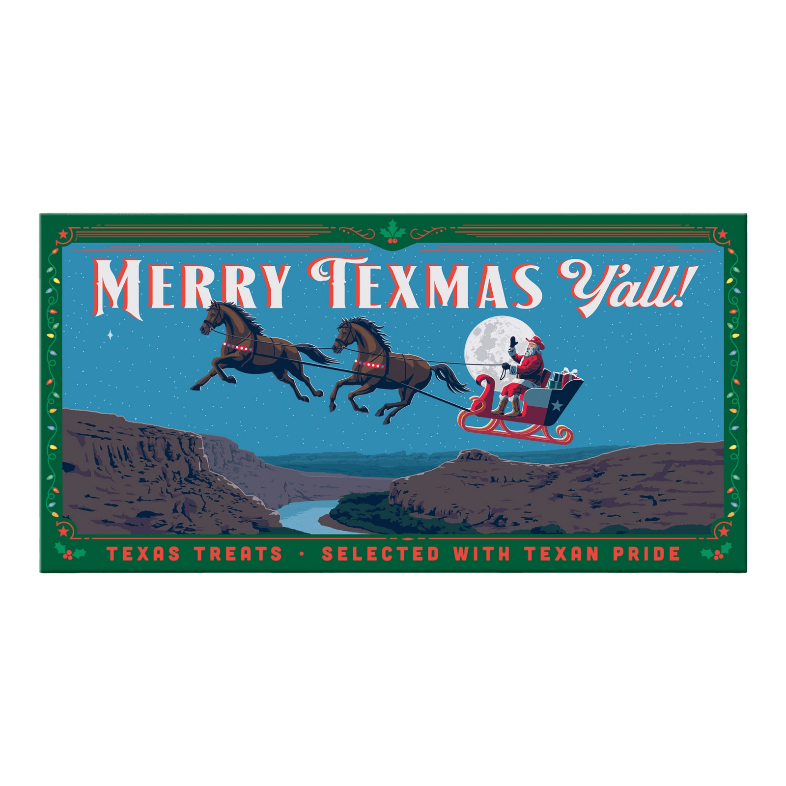 Merry Texmas Y'all Large Box - Texas Treats