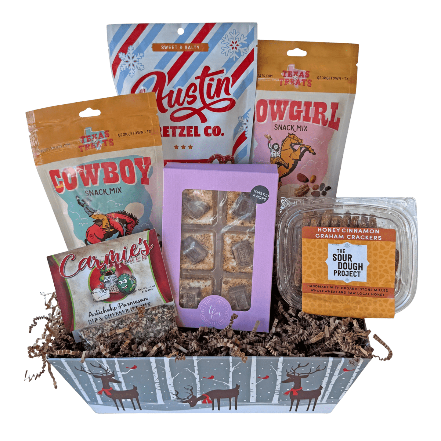 Santa is from Texas Gift Basket - Texas Treats