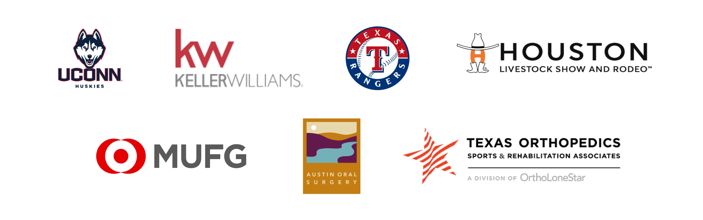 Features of Texas Treats' corporate gifting partners.