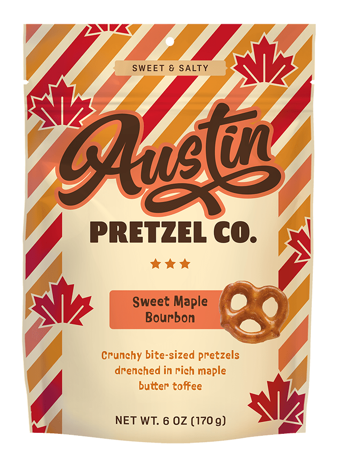 Sweet Maple Bourbon Pretzels Co. 6oz. - Texas Treats