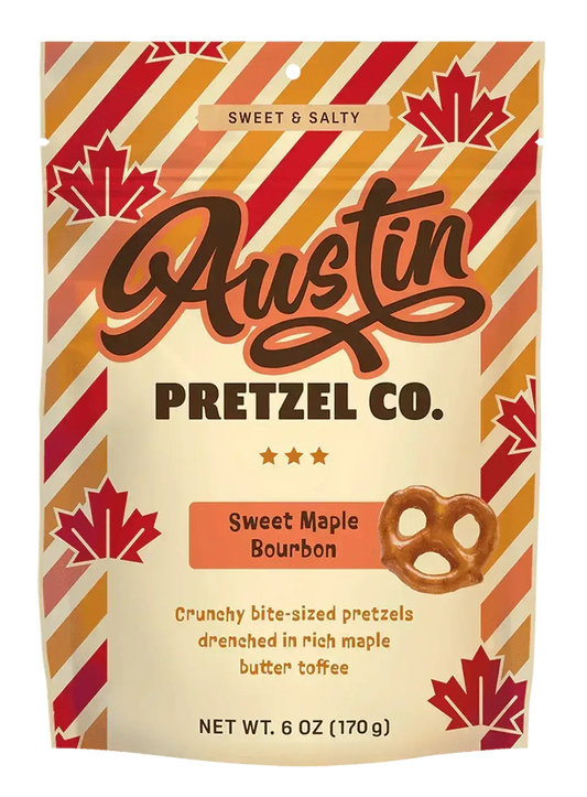 Sweet Maple Bourbon Pretzels Co. 6oz. - Texas Treats