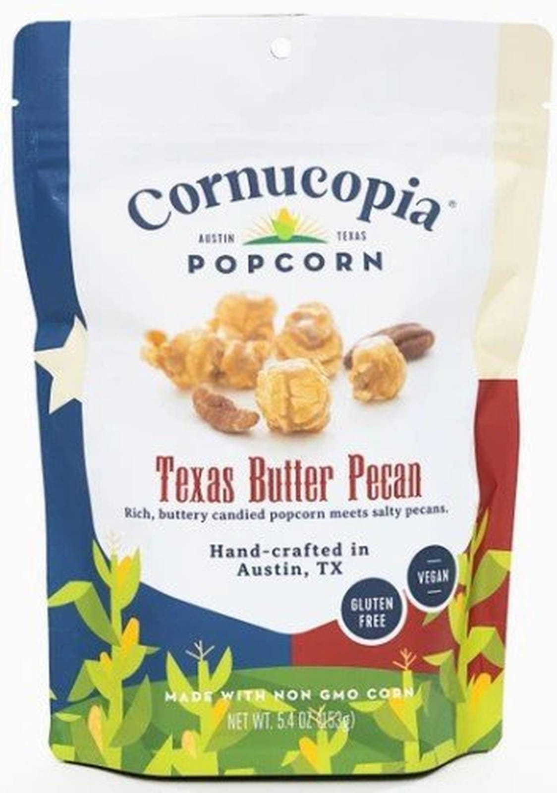 Texas Butter Pecan Popcorn 6oz. - Texas Treats