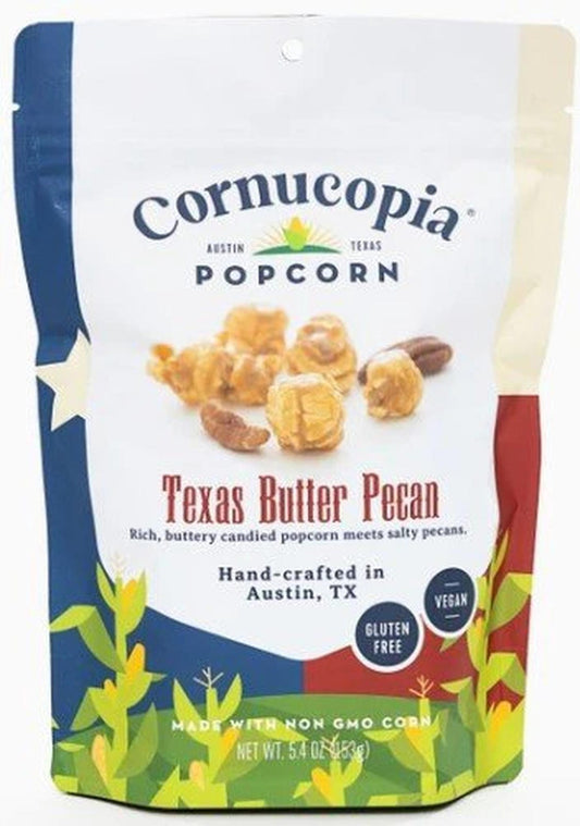 Texas Butter Pecan Popcorn 6oz. - Texas Treats