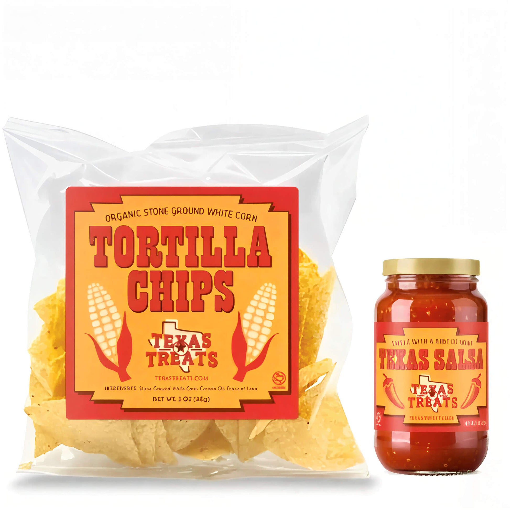 Texas salsa and corn tortilla chips- design 2