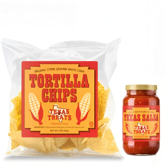 Texas salsa and corn tortilla chips- design 2