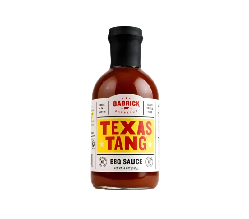 Bottle of Gabrick Texas Tang BBQ sauce – include this in a custom gift box today.