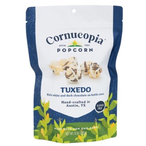 Tuxedo Popcorn 6oz. - Texas Treats