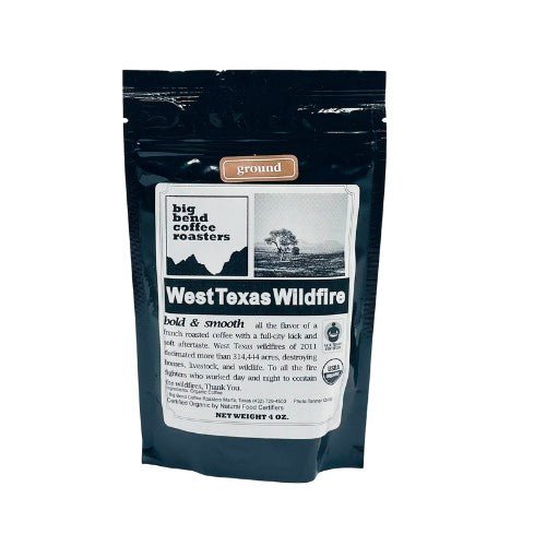 West Texas Wildfire Coffee 4oz. - Texas Treats