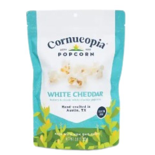 White Cheddar Popcorn 6oz. - Texas Treats
