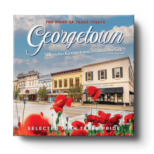 Top view of the Georgetown gift box, which can be customized for personal or corporate gifting.