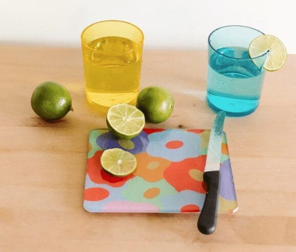 El Arroyo Mini Tempered Glass Cutting Board – Floral - Texas Treats