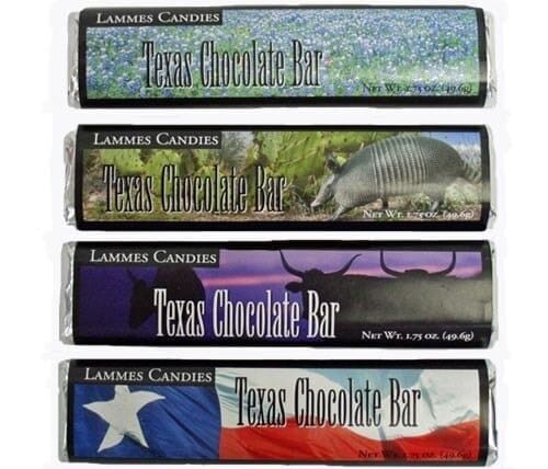 Lammes Milk Chocolate Bars - Assorted Texas Theme Wrapper