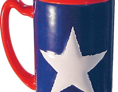 Texas Flag Embossed Mug