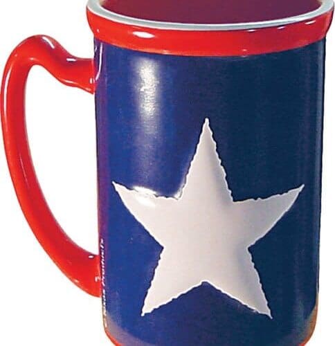 Texas Flag Embossed Mug