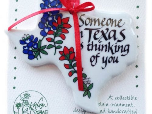 Someone In Texas Is Thinking Of You - Texas Shaped Ornament