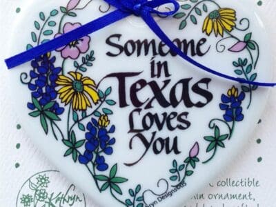 Someone in Texas Loves You - Heart Shaped Ornament