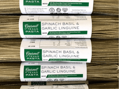 Spinach Basil & Garlic Linguine Pasta 12 oz.